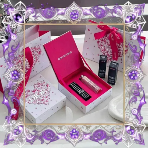 (Bản Mới) Set 2 Son Dior Rouge Dior Velvet Finish 720 Icone Đỏ Hồng Đất & Addict Lip Glow Balm 001 Pink Hồng Nhạt Chính Hãng Bộ Dưỡng Môi Sang Trọng Mẫu Mới