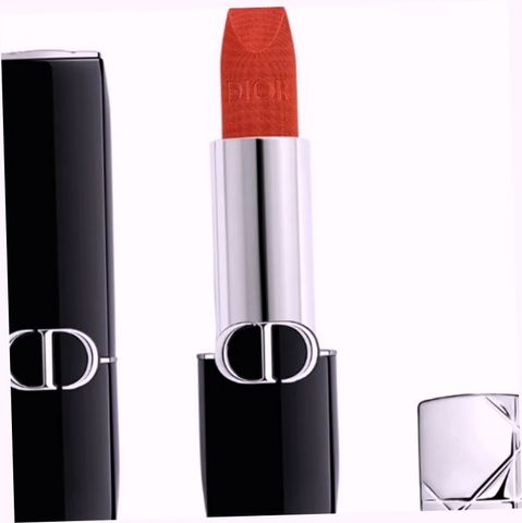(Bản Mới) Set Son Dior Rouge Dior Couture Velvet Finish 840 Rayonnante Đỏ Cam Đất + Addict Lip Glow Balm 004 Coral Chính Hãng Bộ Dưỡng Môi Sang Trọng Nhập Khẩu Cao Cấp