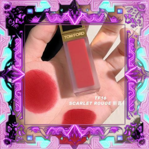 (Hàng Chất) Son Kem Tom Ford TF Liquid Lip Luxe Matte Màu 16 Scarlet Rouge Son Môi Chính Hãng Đỏ Quyến Rũ, Độ Bám Màu Cao, Sang Trọng Mẫu Mới