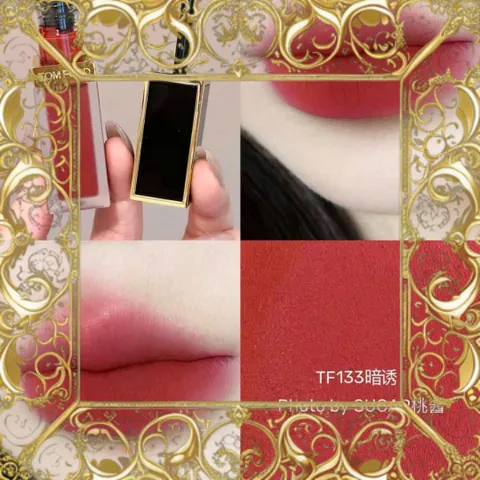 (Đẳng Cấp) Son Kem Tom Ford Luxe Matte 133 Đỏ Gạch Carlet Stiletto Son Chính Hãng Tôn Vẻ Đẹp Quyến Rũ Cho Môi, Bám Màu Lâu Chính Hãng