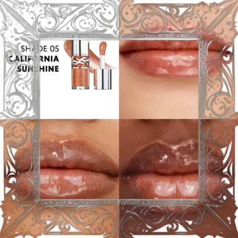 (Nhập Khẩu) Son Bóng Yves Saint Laurent YSL Love Shine Plumping Oil Gloss Màu 5 Cam Đất 6ml Son Dưỡng Môi Tăng Độ Bóng, Chính Hãng Chính Hãng