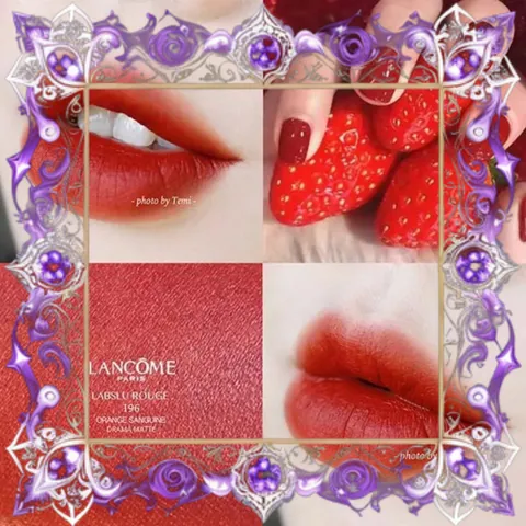 (Bản Mới) Son Lancôme L'Absolu Rouge Intimatte 196 Đỏ Cam Cháy Chính Hãng, Dưỡng Ẩm, Màu Sắc Rực Rỡ Cho Mọi Tông Da Hàng Chuẩn