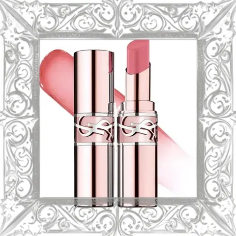 (Loại Tốt) Set 2 Son Dưỡng Yves Saint Laurent YSL Candy Glow 44B Nude Lavalliere & 1B Pink Sunrise Mềm Mại & Tự Nhiên Cho Môi Đầy Đủ