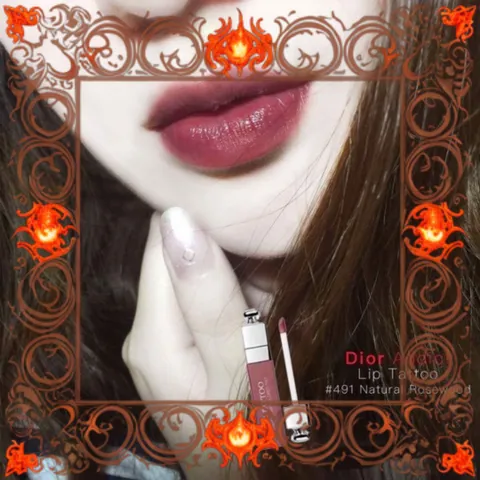(Hàng Chất) Son Dior Addict Lip Tattoo 491 Natural Rosewood Sắc Đỏ Đất Quyến Rũ, Chính Hãng, Bền Màu Lâu Dài, Dưỡng Ẩm Môi Mẫu Mới