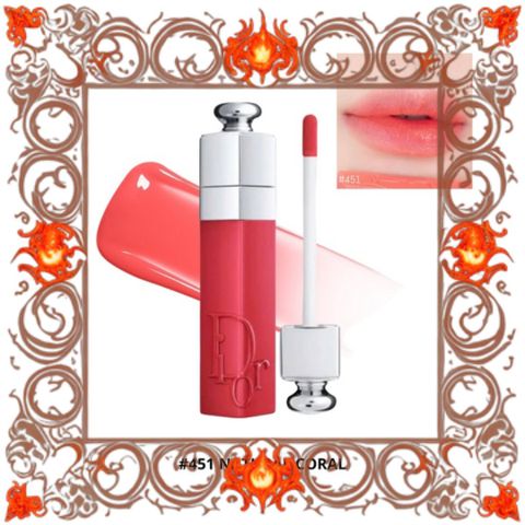 (Nhập Khẩu) Son Dior Addict Lip Tint 451 Natural Coral Son Môi Cam San Hô Chính Hãng Tự Nhiên, Dưỡng Ẩm, Rực Rỡ Màu Sắc Đầy Đủ