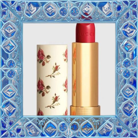 (Cao Cấp) Son Gucci Rouge À Lèvres Voile 25 Goldie Red Son Môi Đỏ Cổ Điển Chính Hãng, Dưỡng Ẩm, Độ Bám Màu Lâu, Phong Cách Sang Trọng Mẫu Mới