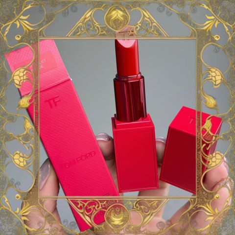 (Cao Cấp) Son Tom Ford Love Lip Color Matte Màu 16 Đỏ Thuần Limited Edition TF 16 Scarlet Rouge Son Môi Chính Hãng Sang Trọng, Độ Bám Màu Tốt Nhập Khẩu