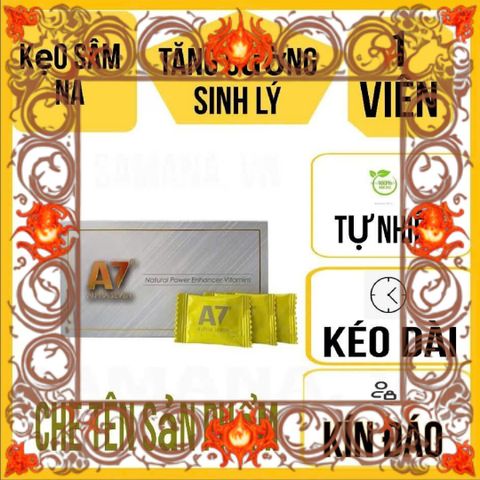(Cao Cấp) Kẹo A7 Alpha Seven Vị Chanh Hương Vị Tươi Mát Cho Trải Nghiệm Ngọt Ngào Thực Phẩm Tiêu Dùng Hàng Ngày Chính hãng Chính Hãng