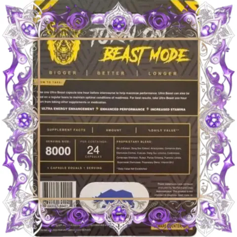 (Loại Tốt) Viên uống Ultra Beast Super Gold Tăng cường sức khỏe nam giới, hỗ trợ sinh lực và sức bền Vỉ dùng thử 1 viên Mẫu Mới