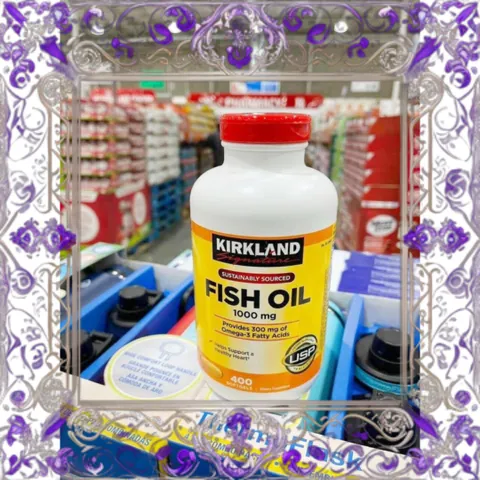 (Đẳng Cấp) Viên uống dầu cá Kirkland Signature 1000mg 400 viên Thực phẩm chức năng bổ sung Omega-3 chính hãng Chính Hãng