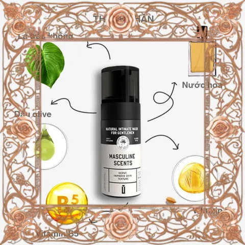 (Hàng Chuẩn) Dung dịch vệ sinh nam dạng bọt Shell Masculine Scents 100ml Hương thơm quyến rũ, kháng khuẩn, sạch sẽ và thoáng mát. Mẫu Mới