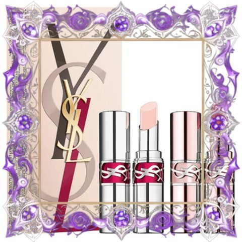 (Cao Cấp) Set Son Dưỡng Yves Saint Laurent YSL Loveshine 02 Candy Glaze & 44B Candy Glow Màu Hồng Tươi Tắn Dưỡng Ẩm Tuyệt Vời Chính Hãng