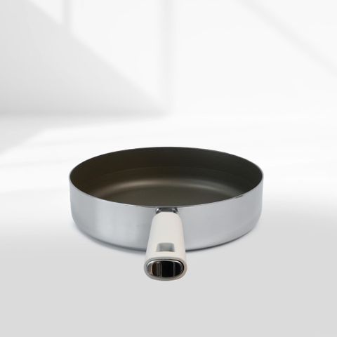 Chảo inox316 Titanium Aura Haatz HTA720 Thành Đứng Size 20cm Chống Dính, Bền Bỉ, Dùng Mọi Loại Bếp - Hàng Chính Hãng