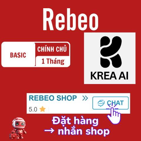 Mua Tài Khoản Krea AI 1 Tháng Giá Siêu Rẻ - Rebeo Shop