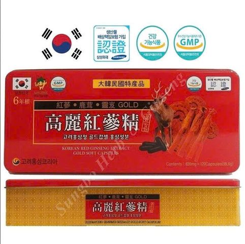 Viên Đạm Sâm Nhung Huơu Tổng Hộp Hàn Quốc Hộp 120v