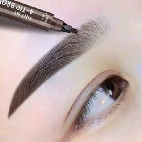 Bút kẻ mày phẩy sợi lâu trôi kháng nước, trang điểm chuyên nghiệp 783677