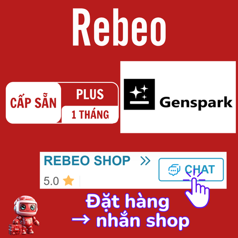 Nâng Cấp Genspark 1 Tháng- Tài Khoản Chính Chủ Chính Hãng, Giá Rẻ Tại Rebeo Shop
