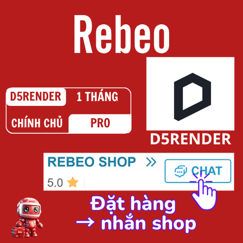 Mua Tài Khoản D5render Pro Giá Siêu Rẻ - REBEO Shop