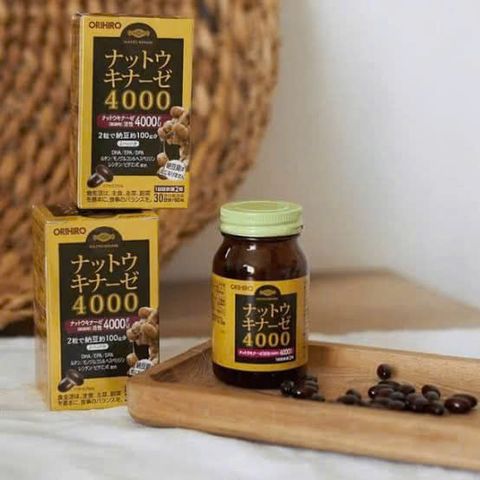Viên Uống Nattokinase 4000FU Orihiro Nhật Bản – Hỗ Trợ Phòng Ngừa Tai Biến, Bảo Vệ Tim Mạch, Tăng Cường Tuần Hoàn Máu