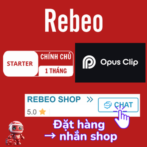 Mua Tài Khoản Opus Clip Giá Rẻ, Nâng Chính Chủ 1 Tháng - Rebeo Shop 783711