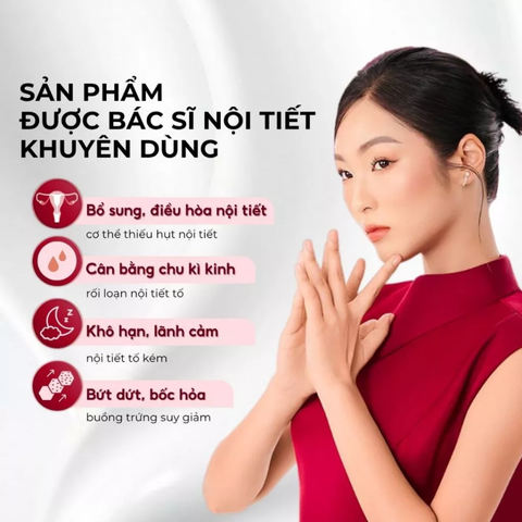 (Hàng nhập khẩu) Viên uống nội tiết Nutrisante Manhae cho phụ nữ tiền mãn kinh - Hỗ Trợ Nội Tiết Tố Nữ, Giảm Bốc Hỏa, Khó Ngủ, Mệt Mỏi