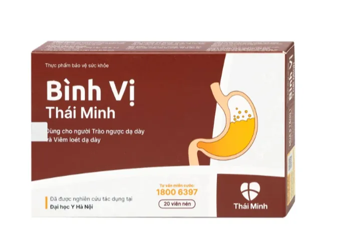 Viên uống giảm acid dịch vị Bình Vị Thái Minh (2 vỉ x 10 viên)