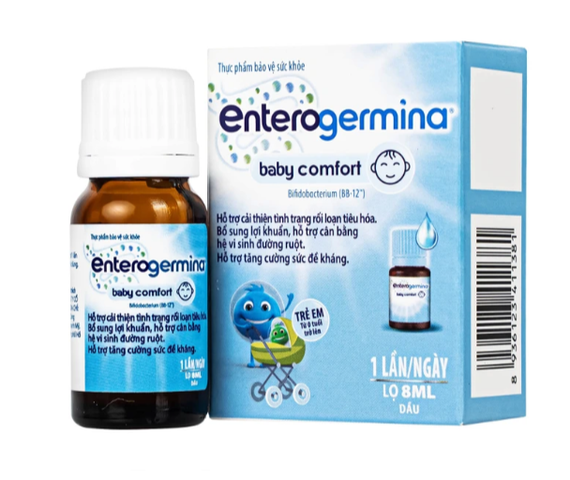 Men vi sinh Enterogermina Baby Comfort Sanofi cho trẻ sơ sinh chứa lợi khuẩn BB12 (Lọ 8ml)