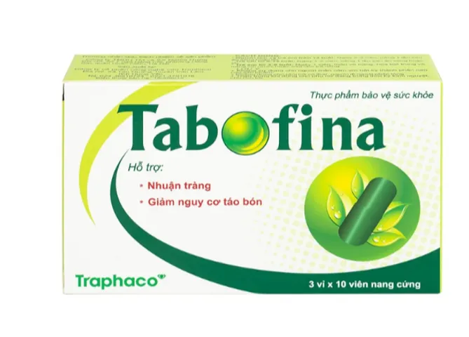 Viên hỗ trợ giảm nguy cơ táo bón Tabofina Traphaco (3 vỉ x 10 viên)