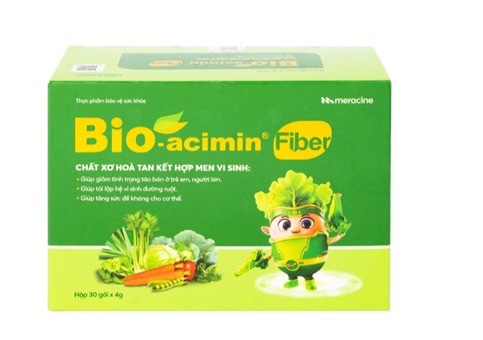 Cốm giúp làm giảm táo bón Bio-acimin Fiber Meracine (30 gói)