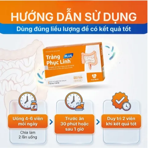 Viên giảm triệuu chứngg ruột Tràng Phục Linh Plus (2 vỉ x 10 viên)