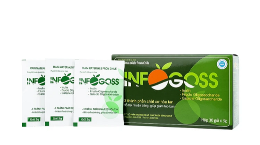 Bột hòa tan giúp giảm táo bón Infogoss IAP (30 gói)
