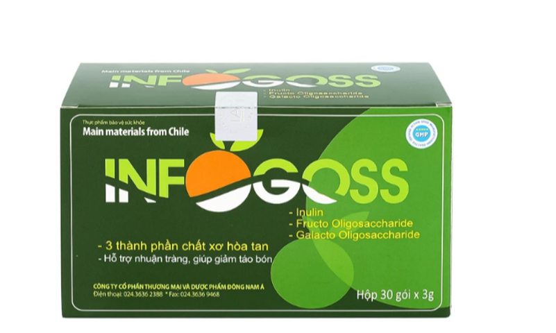Bột hòa tan giúp giảm táo bón Infogoss IAP (30 gói)