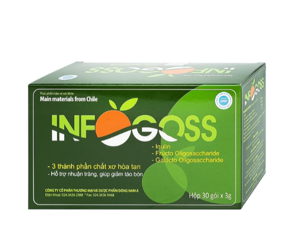 Bột hòa tan giúp giảm táo bón Infogoss IAP (30 gói)