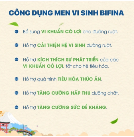 Men Vi Sinh Bifina R Health Aid 60 Gói - Hỗ Trợ Tiêu Hóa, Bổ Sung Lợi Khuẩn Đường Ruột