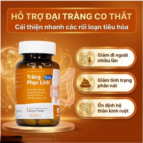 Viên giảm triệuu chứngg ruột Tràng Phục Linh Plus (80 viên)