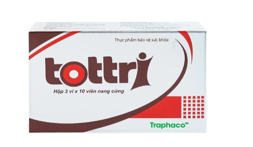 Viên hỗ trợ làm giảm triệuu chứngg trĩ nội, trĩ ngoại Tottri Traphaco (3 vỉ x 10 viên)