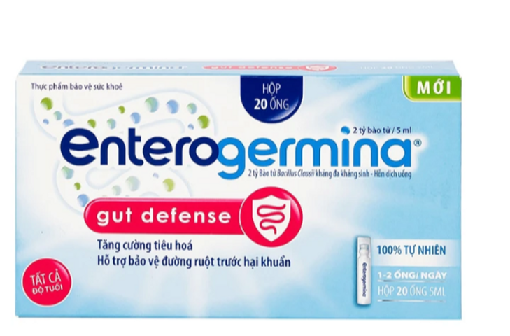 Hỗn dịch uống men vi sinh Enterogermina Gut Defense Sanofi tăng cường tiêu hóa, hỗ trợ bảo vệ đường ruột