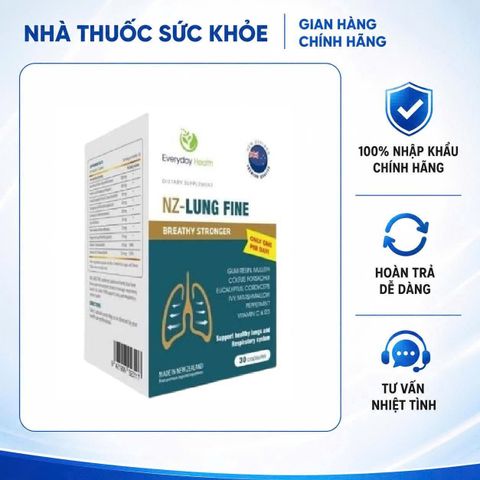 (Hàng nhập khẩu) Viên uống hỗ trợ bổ phổi NZ Lung Fine Everyday Health