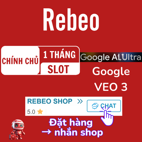 Tài Khoản Chính Chủ Google AI Pro - Veo 3 1k Credit giá rẻ tại Rebeo