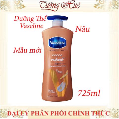 Dưỡng Thể Vaseline 725ml - Sữa Dưỡng Trắng Da, Ngăn Ngừa Khô Ráp, Giúp Da Mềm Mịn, Nhiều Mùi Hương Tùy Chọn