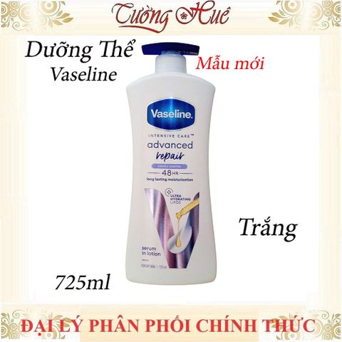 Dưỡng Thể Vaseline 725ml - Sữa Dưỡng Trắng Da, Ngăn Ngừa Khô Ráp, Giúp Da Mềm Mịn, Nhiều Mùi Hương Tùy Chọn