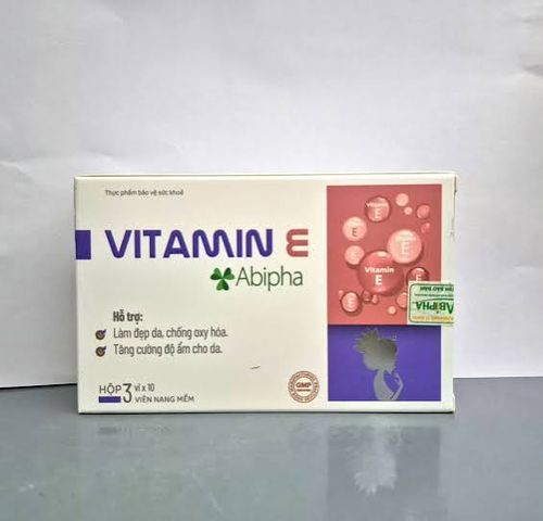 VITAMIN E hỗ trợ đẹp da mịn da, hộp dùng được 1 tháng (hàng mới, date mới)
