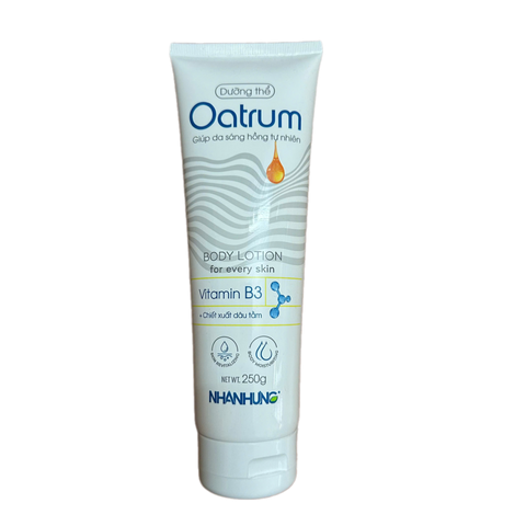 Dưỡng Thể Oatrum Giúp Da Sáng Hồng Tự Nhiên, Cấp Ẩm, Làm Mềm Mịn Da - Tuyp 250g