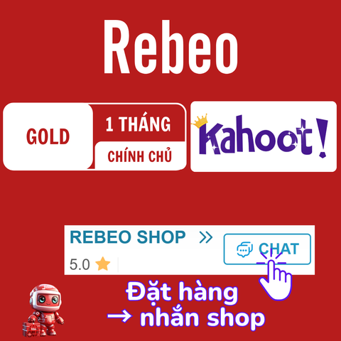 Nâng cấp Kahoot Chính Chủ 1 Tháng giá rẻ tại Rebeo Shop