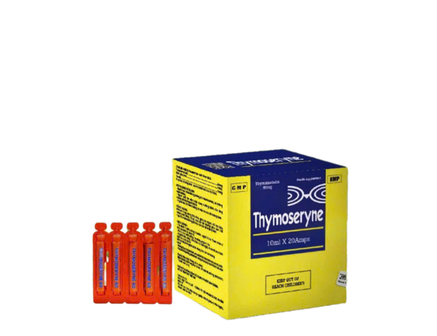 Siro Thymoseryne ALIFACO Tăng Cường Sức Đề Kháng, Hỗ Trợ Bổ Sung Vitamin Nhóm B - Hộp 20 Ống Bồi Bổ Cơ Thể