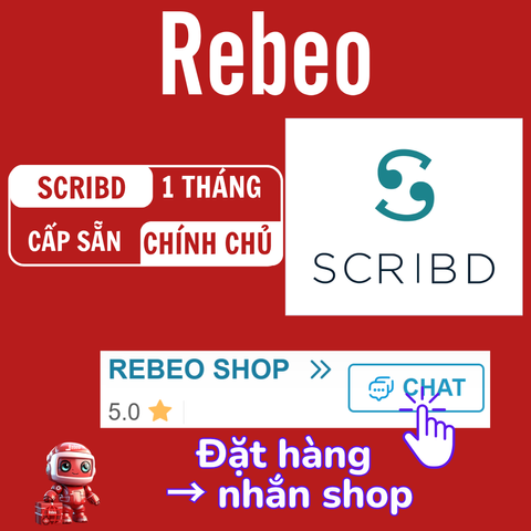 Tài khoản Scribd Premium 1 tháng giá rẻ - Rebeo shop