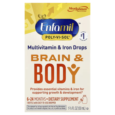 Vitamin Enfamil Brain & Body Bổ Sung Sắt Và Vitamin Cho Bé Phát Triển Toàn Diện 50ml