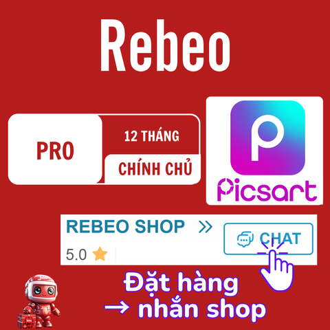 Tài khoản Picsart chính chủ, giá rẻ tại Rebeo Shop