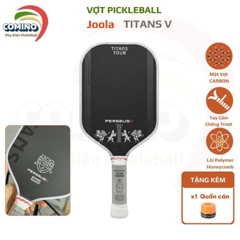 Vợt pickleball Joola Pro V, Gen 5 Perseus Titans , bề mặt nhám Carbon dày 16mm, hàng nội địa trung