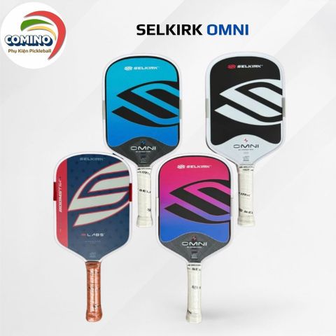 Vợt Pickleball Selkirk OMNI chất liệu lõi tổ ong, bản16mm, bề mặt vợt carbon T700 hàng siêu cấp